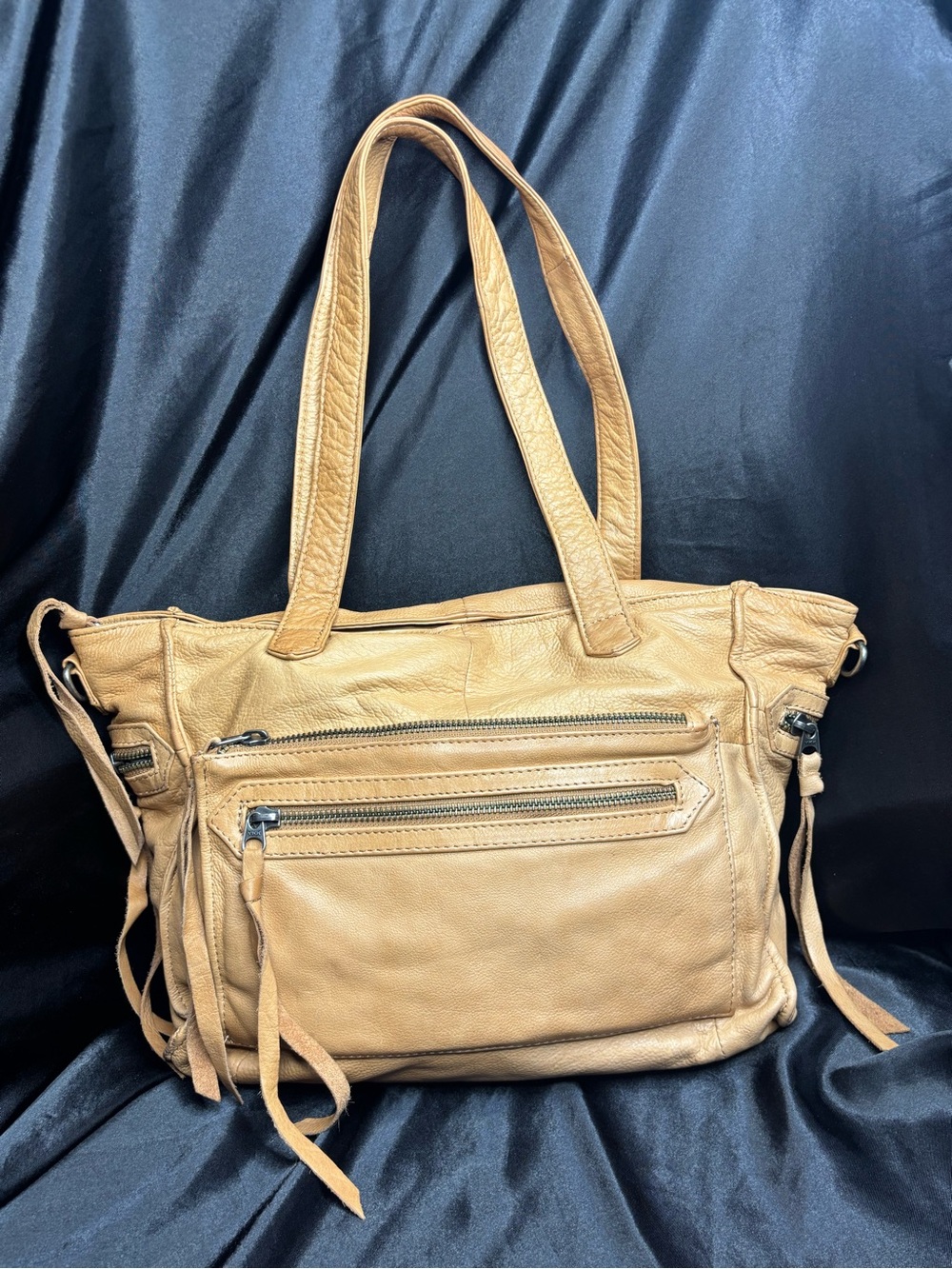 Day & Mood buttery-soft leather utility tote / hobo shoulder bag